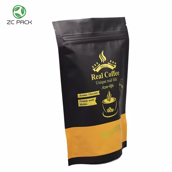 Saco à prova de cheiro com zíper de plástico resselável Embalagem em pó para chá em pó