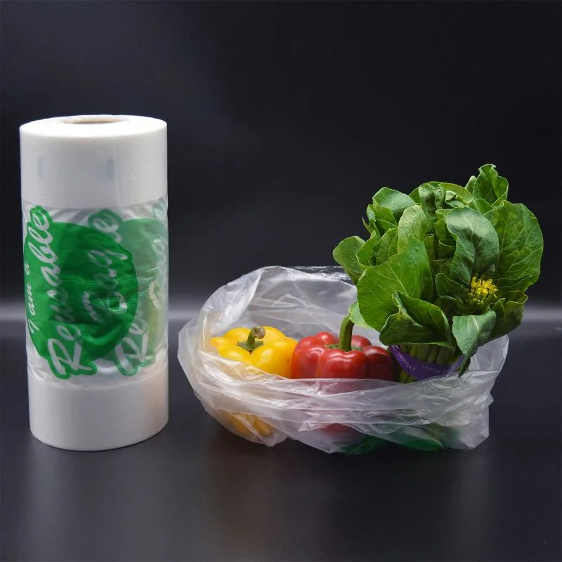 12"X 20" Large Plastic Produce Bag Roll, Us Made HDPE, Durable Food Storage Saver for Fruit Vegetable Bakery Snack Grocery Bags