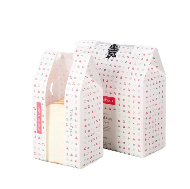 Food Grade Bread Paper Bag Gift Bags Paper Grocery Bags Christmas Gift Bags Bakery Bag Dried Fruit Bag Baguette Packing Bag with Window