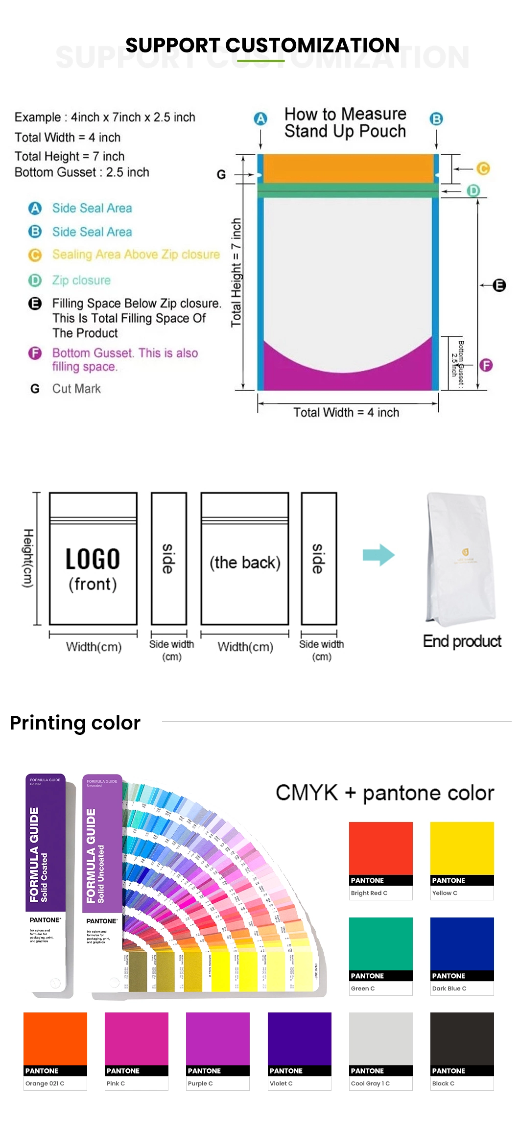 Manufacturer Heat Sealing Three Sides Big Wave Snacks Casual Potato Chips Snacks Puffed Food Ziplock Seal Flat Bag