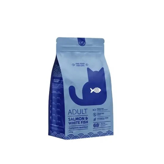Fabricante personalizado 5kg/10kg/15kgs zíper ecológico embalagem de alimentos de plástico 8 selo lateral saco de ração para animais de estimação