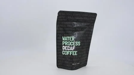 Folha de vedação a quente forrada com impressão personalizada biodegradável folha de mylar embalagem de café bolsas de fundo de bloco plano com válvula