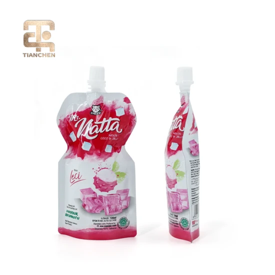 Bico Alumínio Yogurt Juice Pack Saco Doypack Embalagem